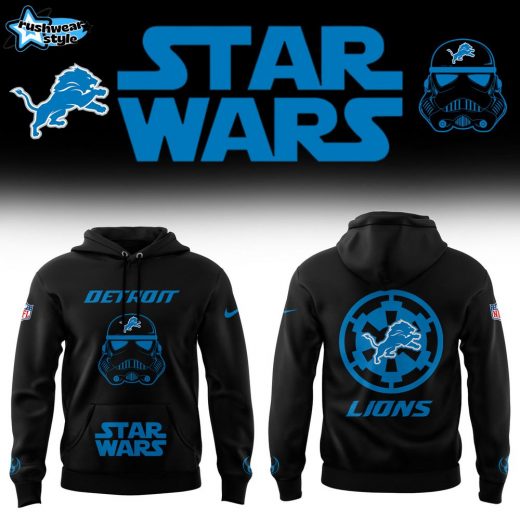 Limited Edition Detroit Lions X Star Wars Hoodie Gift For Fan 2025 V2 – Star Wars NFL Collaboration