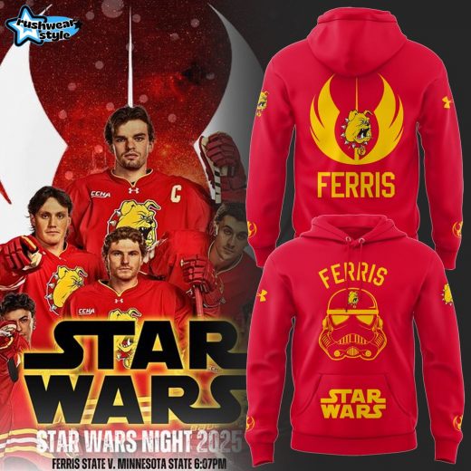 Limited Edition Ferris State Hockey x Star Wars Night 2025 Hoodie