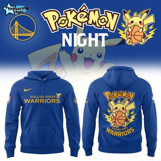 Limited Edition Golden State Warriors X Pokemon Night Hoodie 2025