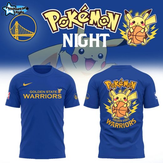 Limited Edition Golden State Warriors X Pokemon Night T-Shirt 2025