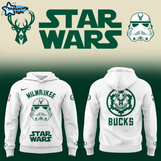 Limited Edition Milwaukee Bucks X Star Wars Hoodie – NBA Meets Star Wars Apparel