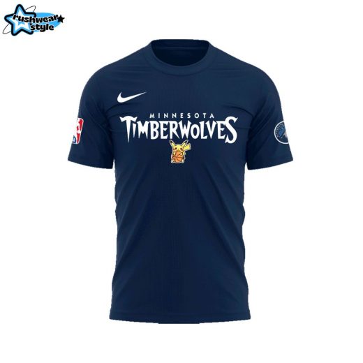 Limited Edition Minnesota Timberwolves X Pokemon Night T-Shirt 2025