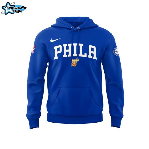 Limited Edition Philadelphia 76ers X Pokemon Night Hoodie 2025