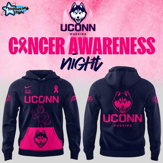 Limited Edition Uconn Basketball X Fight Night Cancer Hoodie 2025