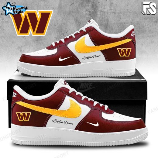 Limited Edition Washington Commanders AF1 Shoes