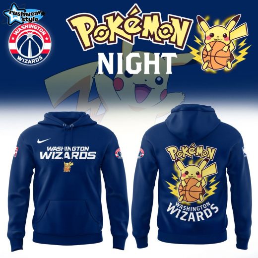 Limited Edition Washington Wizards X Pokemon Night Hoodie