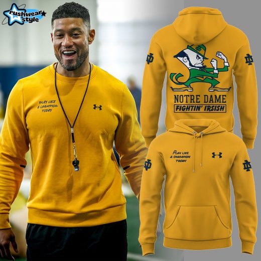 Limited Notre Dame Football “Play Like A Champion Today” Hoodie – Irish Football Apparel