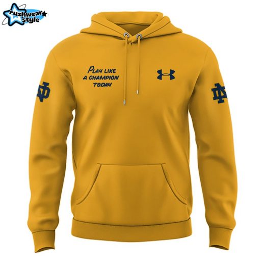 Limited Notre Dame Football “Play Like A Champion Today” Hoodie – Irish Football Apparel