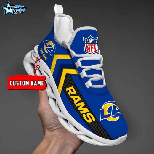 Los Angeles Rams Custom Name Max Soul Shoes V08