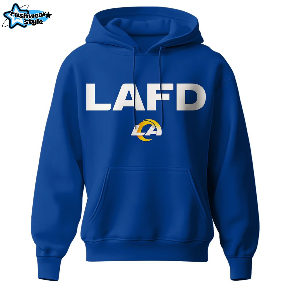 Los Angeles Rams x Los Angeles Fire Department Limited Edition Hoodie 2025 Los Angeles Rams x Los Angeles Fire Department Limited Edition Hoodie 2025