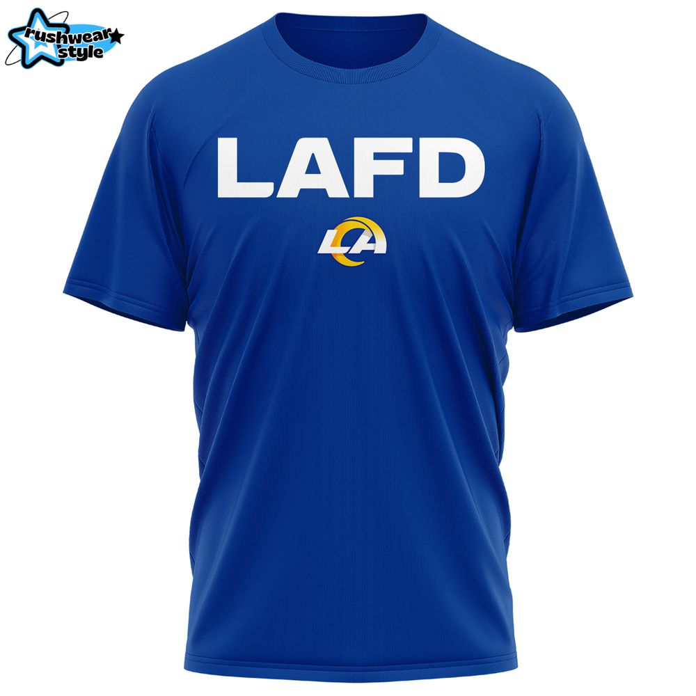 Los Angeles Rams x Los Angeles Fire Department Limited Edition Tshirt 2025 Los Angeles Rams x Los Angeles Fire Department Limited Edition Tshirt 2025