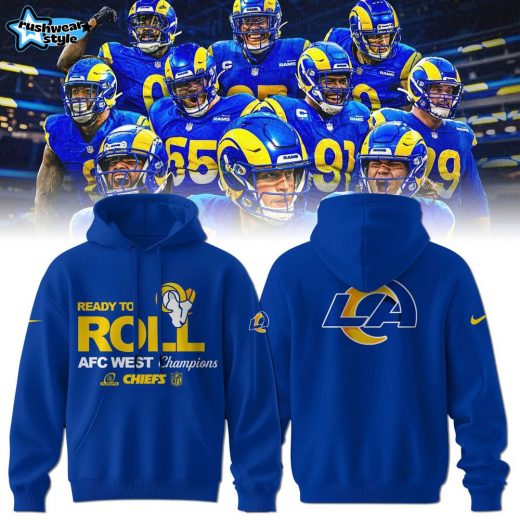 Men’s Nike Los Angeles Rams 2024 NFC East Division Champions Locker Room Trophy Collection Hoodie