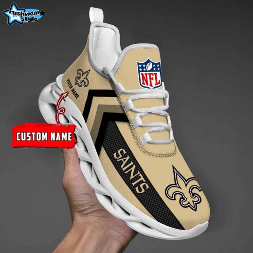 New Orleans Saints Custom Name Max Soul Shoes V08