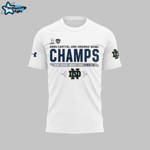 Notre Dame Fighting Irish College Football Playoff 2025 Orange Bowl Champions T-Shirt