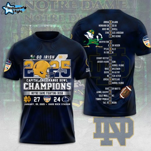 Notre Dame Fighting Irish Football 3D T-shirt