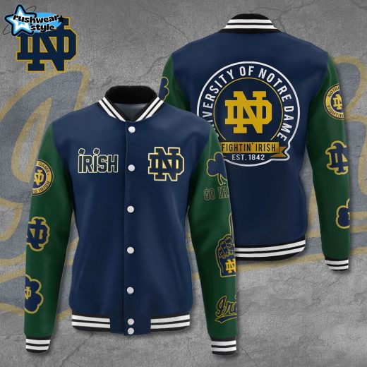 Notre Dame Fighting Irish Football Varsity Jacket – College Football Apparel