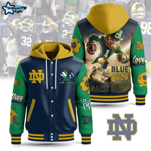 Notre Dame Fighting Irish Hooded Baseball Jacket