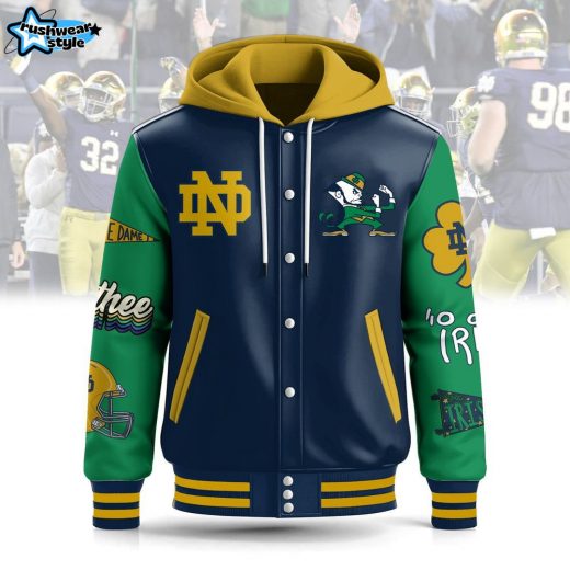 Notre Dame Fighting Irish Hooded Baseball Jacket