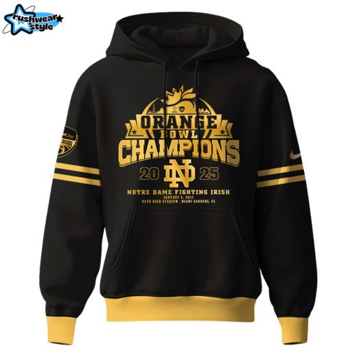 Notre Dame Fighting Irish NCAA Orange Bowl Champions Limited Edition Hoodie 2025