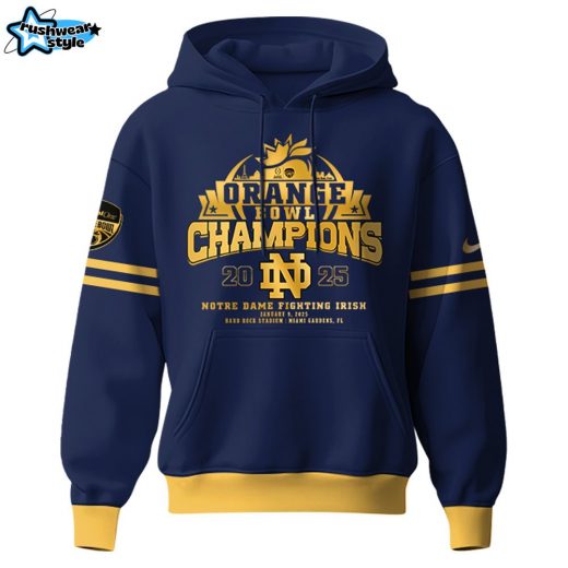 Notre Dame Fighting Irish NCAA Orange Bowl Champions Limited Edition Hoodie 2025 V2