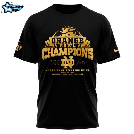 Notre Dame Fighting Irish NCAA Orange Bowl Champions Limited Edition T-Shirt 2025