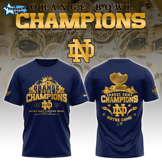 Notre Dame Fighting Irish NCAA Orange Bowl Champions Limited Edition T-Shirt 2025 V2