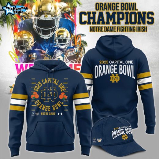 Notre Dame Orange Bowl Champions Blue Hoodie – NCAA Fan Gear