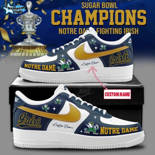 Notre Dame Sugar Bowl Champions AF1 Shoes – College Football Tribute Sneakers