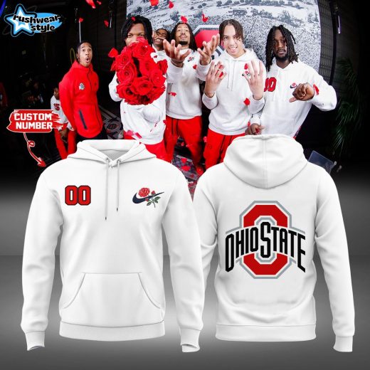 Ohio State Football Rose Bowl Personalized Number Hoodie