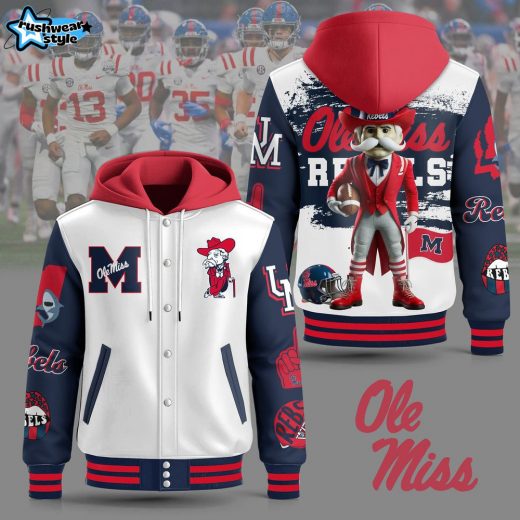 Ole Miss Hooded Baseball Jacket