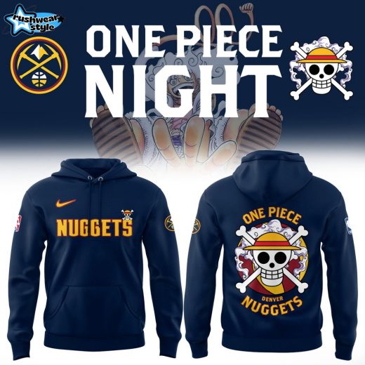 One Piece Luffy x Denver Nuggets Limited Edition Hoodie (Black)