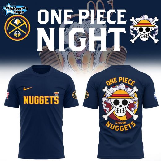 One Piece Luffy x Denver Nuggets Limited Edition T-Shirt (Navy)