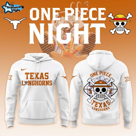 One Piece X Longhorns Limited Edition Hoodie – Anime Crossover Team Merch