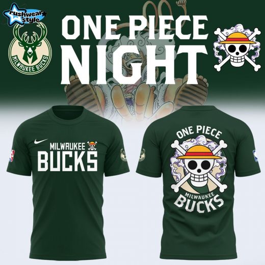 One Piece X Milwaukee Bucks Limited Edition Shirt – Basketball Anime Crossover