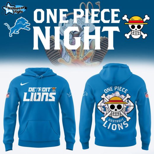 One Piece x Detroit Lions Limited Edition Hoodie