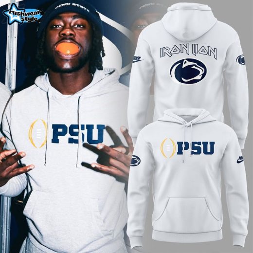 Penn State Football Iron Lion Hoodie (White) – PSU Sports Hoodie