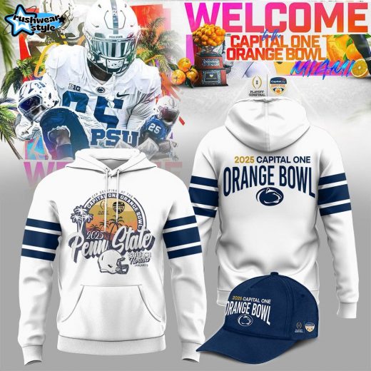 Penn State Orange Bowl Champions White Hoodie – NCAA Official Apparel