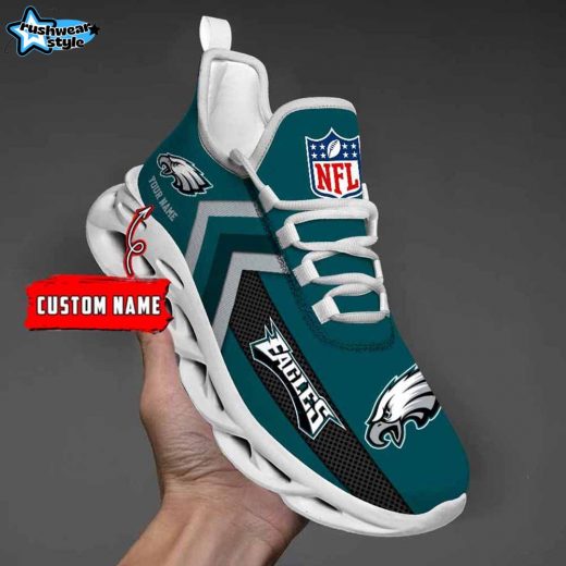 Philadelphia Eagles Custom Name Max Soul Shoes V08