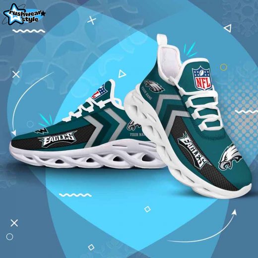 Philadelphia Eagles Custom Name Max Soul Shoes V08