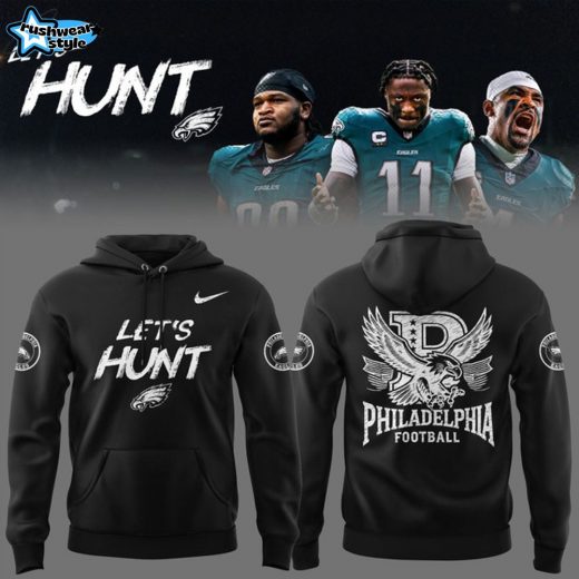 Philadelphia Eagles NFL 2025 Nike Limited “Let’s Hunt” Black Hoodie – Official Team Gear