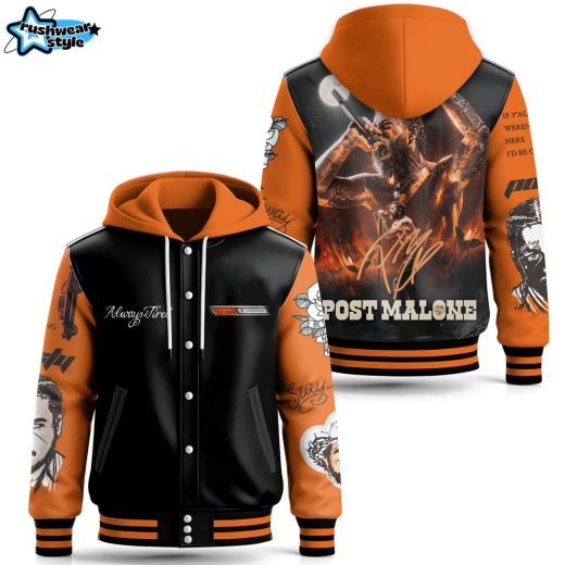 Post Malone Hooded Baseball Jacket