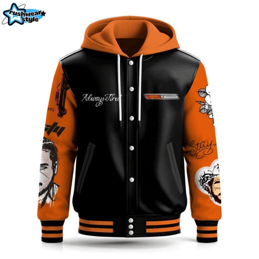 Post Malone Hooded Baseball Jacket