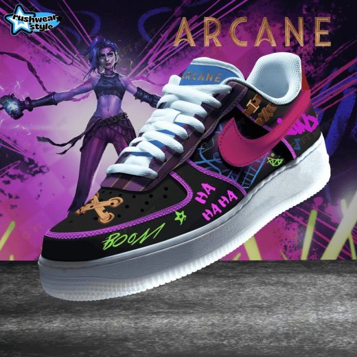 Premium Arcane Jinx AF1 Sneaker Boots | Gamer’s Choice