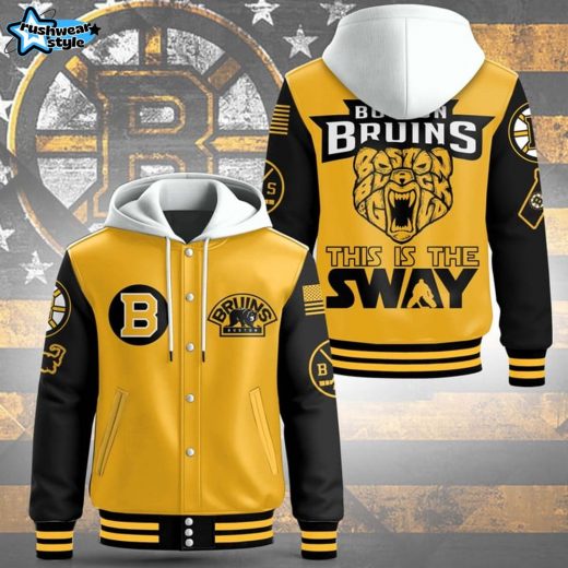 Premium Boston Bruins Hooded Baseball Jacket – Official NHL Team Gear