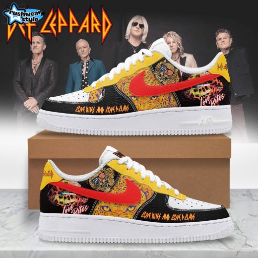 Premium Def Leppard “Love Bites” AF1 Sneaker – Rock Band Shoes