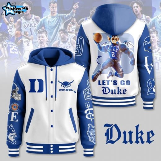 Premium Duke Hooded Baseball Jacket – Stylish College Sportswear