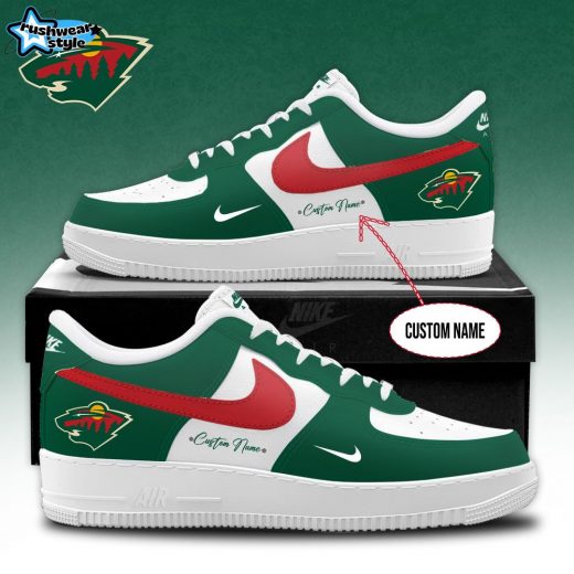 Premium Minnesota Wild AF1 Shoes | Custom Name Option