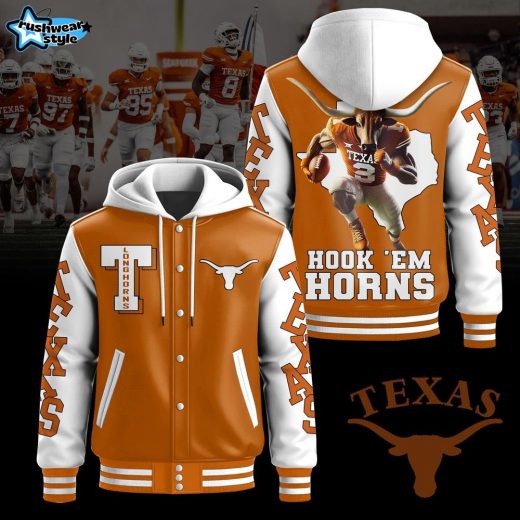 Texas Longhorns Hooded Baseball Jacket