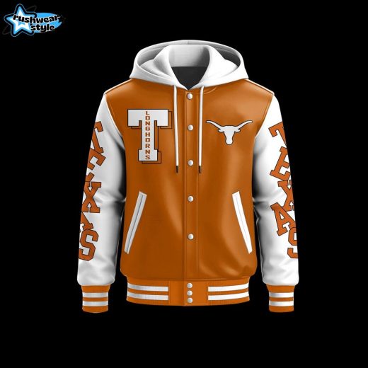 Texas Longhorns Hooded Baseball Jacket