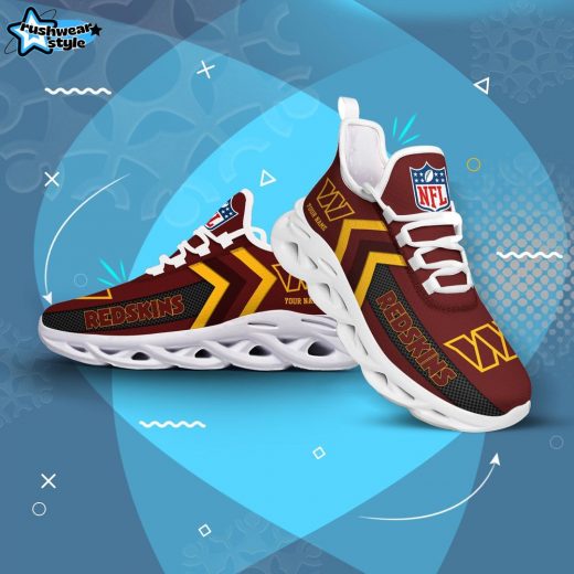 Washington Commanders Custom Name Max Soul Shoes V08